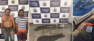 18ª Coorpin de Paulo Afonso prende irmãos com armas e munições