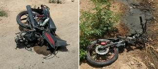 Homem morre e moto se parte ao meio em acidente na Barragem Leste