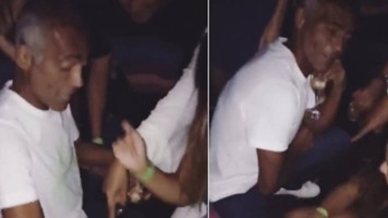 Romário festeja 51 anos em boate de Búzios e vai até o chão ao som de funk