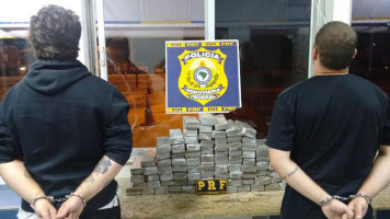 PRF prende dupla levando 52 kg de maconha para Salvador