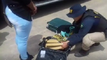 PRF prende mulher que levava 25 kg de maconha para Salvador