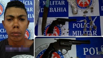 Jovem de 18 anos é preso com drogas e arma de fogo no BTN III em Paulo Afonso