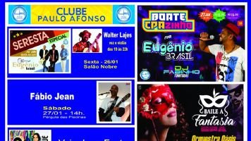 Veja a programação do CPA para este final de semana; e vem aí o Baile a Fantasia!