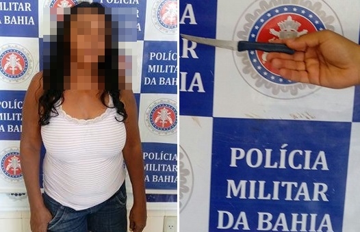 Mulher é detida ao esfaquear homem nas costas no centro de Paulo Afonso
