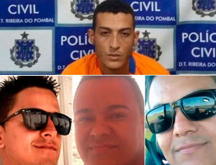 Suspeito de matar 3 irmãos em Pombal é preso e crime pode ter relação com morte de namorados