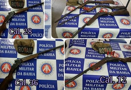 Polícia Militar apreende armas de fogo no povoado Caiçara em Paulo Afonso
