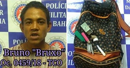 “Bruxo” é preso novamente por posse ilegal de entorpecente no centro de Paulo Afonso