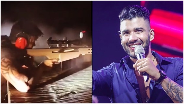 Cantor Gusttavo Lima publica vídeo com fuzil e declara apoio a Bolsonaro