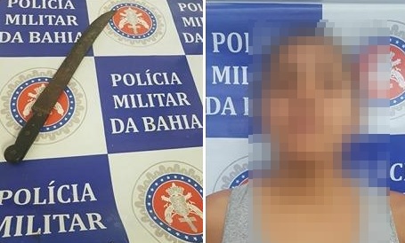 Mulher é presa acusada de ameaçar menor com facão em Paulo Afonso
