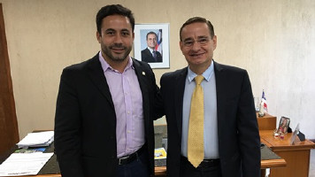 Prefeito David busca apoio para obras de esgotamento da Agrovila 05, da Borda e Quixaba