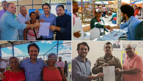 Mário Júnior cumpre agenda para tratar de compromissos em Paulo Afonso e Glória (Fotos)