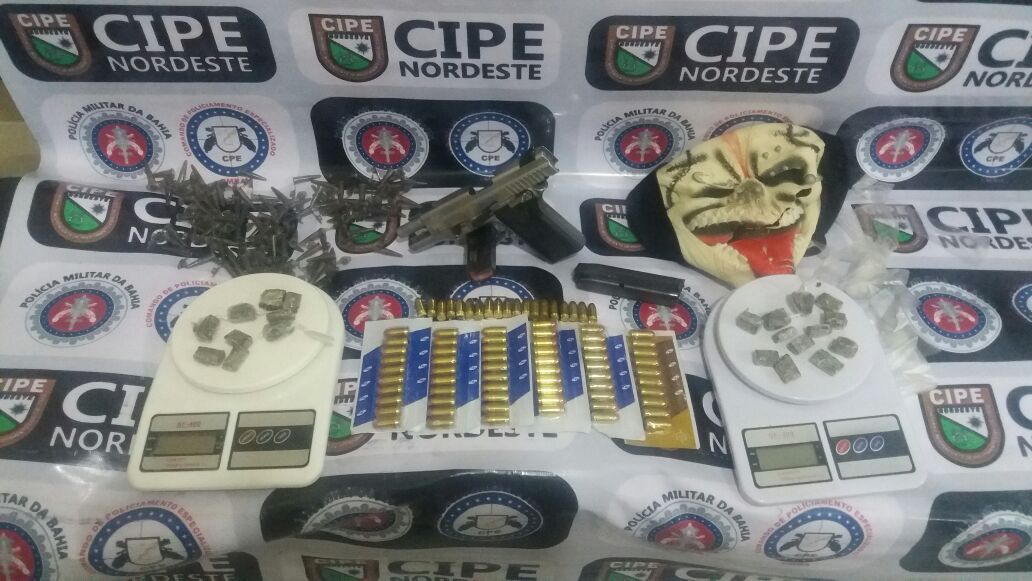 3 meses após sair do presídio de Paulo Afonso criminoso é capturado com armas, drogas e munições