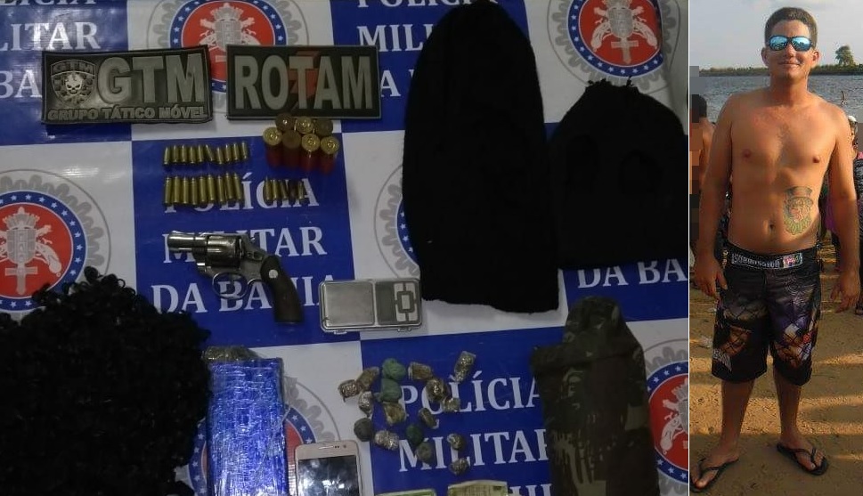 Suspeito de roubo a banco morre em confronto com a PM em Glória-BA (Fotos)