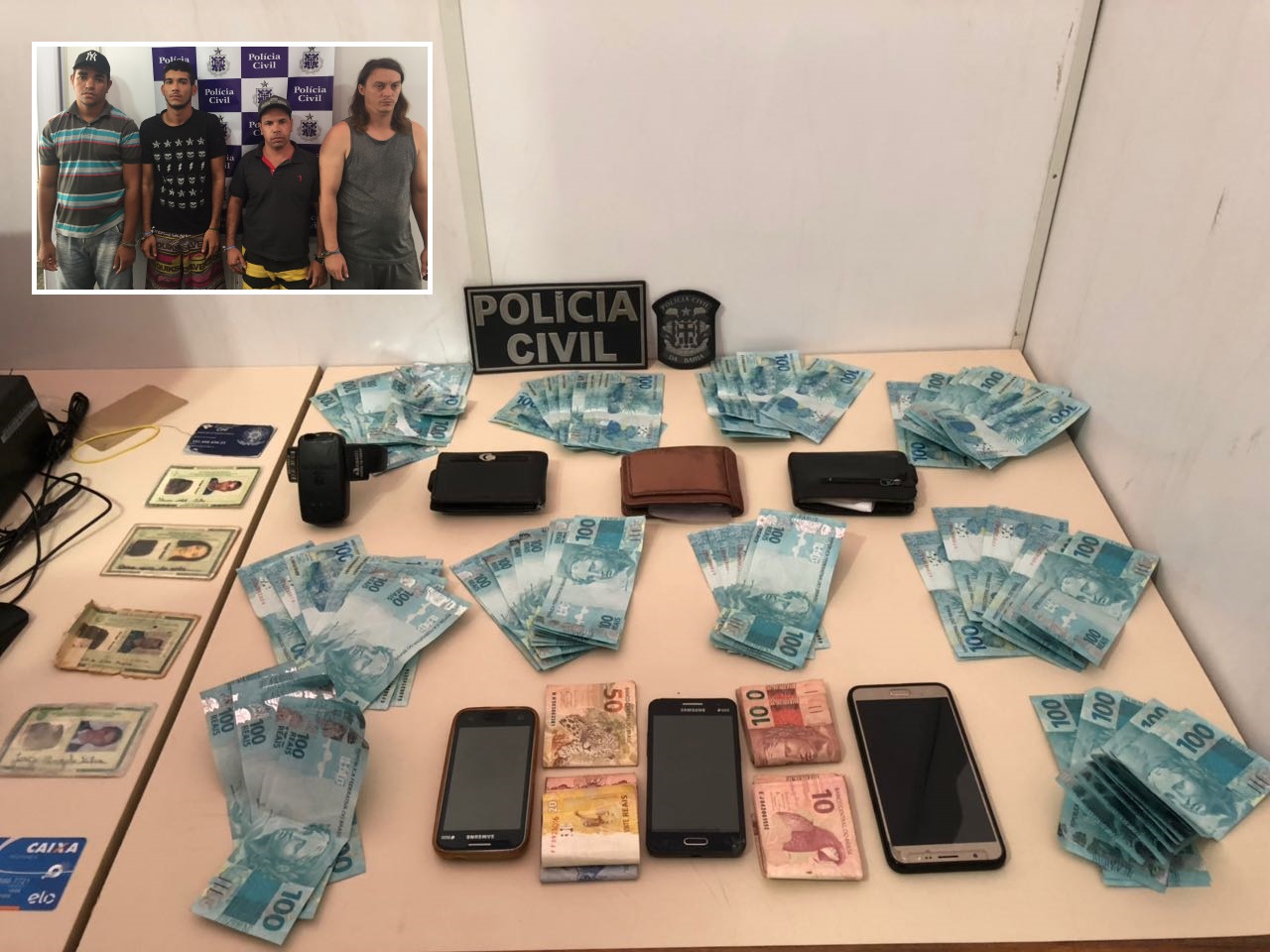 PC desarticula quadrilha de estelionatários com quase R$ 10 mil em notas falsas na BA