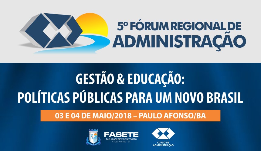 Confira os trabalhos aprovados para o 5º Fórum Regional de Administração