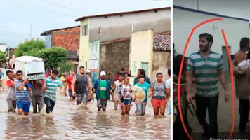 Prefeito de Bodocó-PE ajuda moradores a retirar móveis de casas alagadas