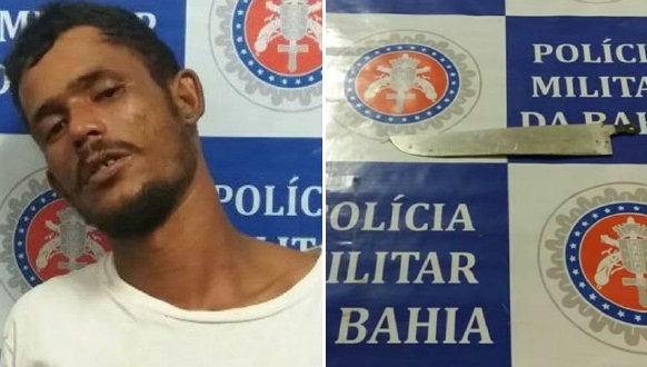 Homem é preso após ameaçar mãe e irmão com arma branca em Paulo Afonso