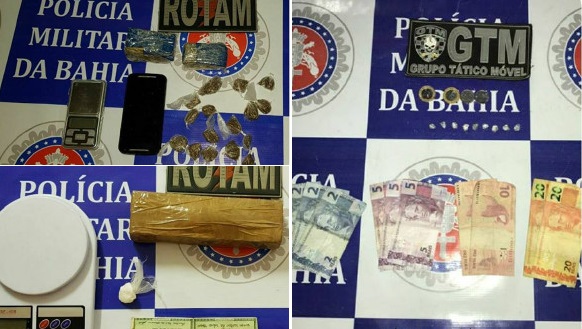 PM realiza apreensões e prende acusados por tráfico de drogas em bairros de Paulo Afonso; veja