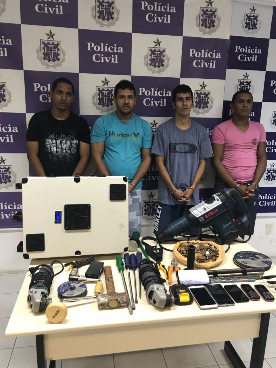 PC-BA desarticula assaltantes de banco que agiam em todo o país