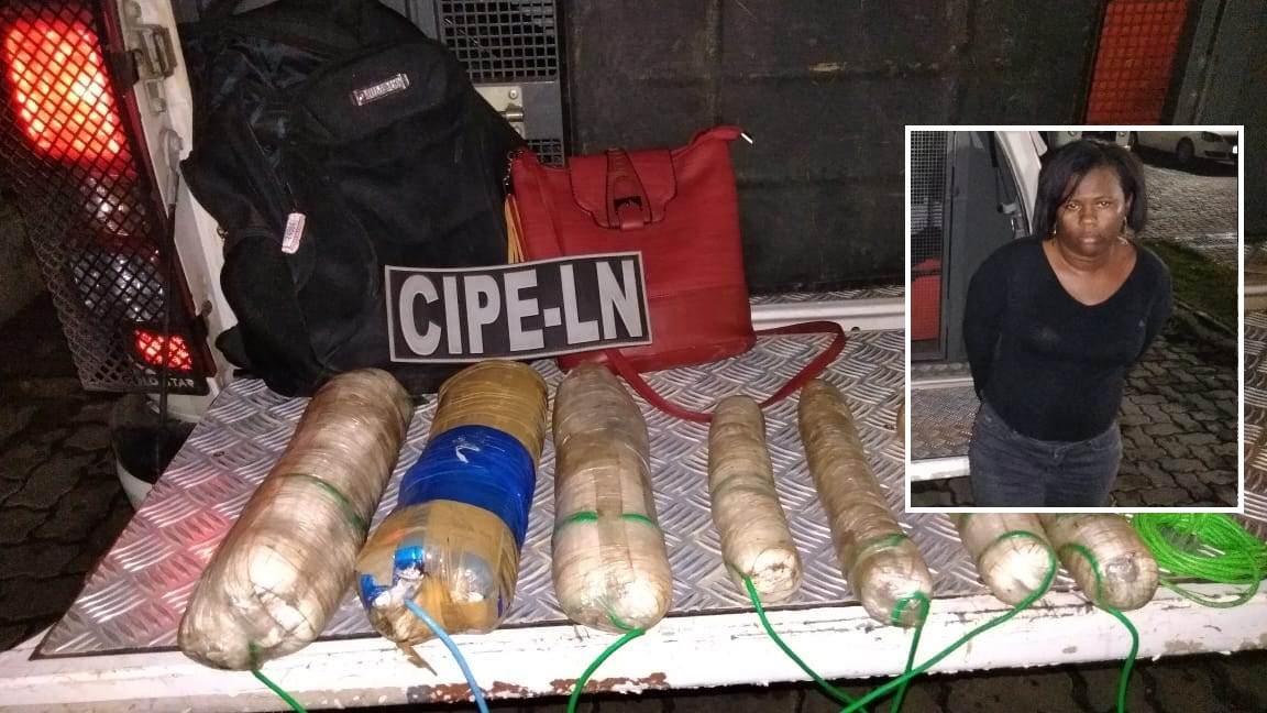 Mulher presa em FS entregaria sete bananas de dinamite a comparsas em Paulo Afonso, diz PM