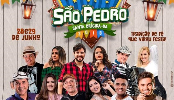 São Pedro de Santa Brígida Bahia , a maior festa de toda região estaremos lhe esperando dias 28 e 29