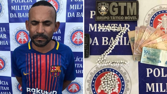 Polícia Militar prende suspeito de tráfico de drogas em Paulo Afonso