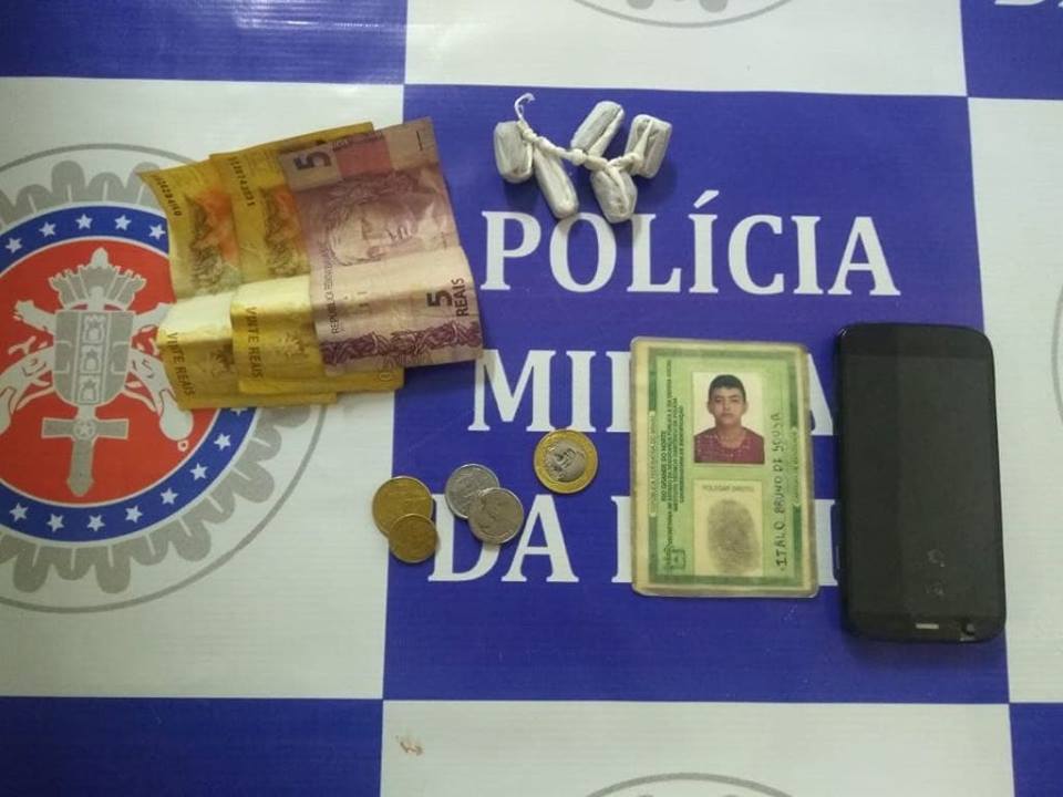 Paulo Afonso: PM prende acusados com drogas no campo da Vila Nobre e na Perimetral