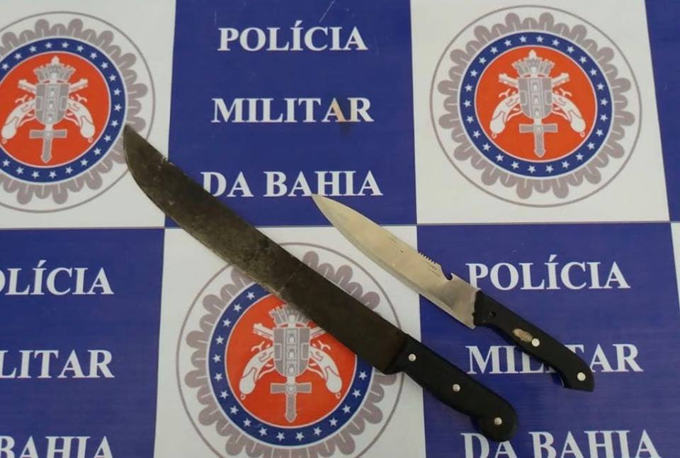 Homens são presos por ameaças com armas brancas e direção perigosa em Rodelas-BA