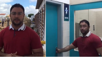 Mário Galinho visita obras de implantação da UTI e lamenta ausência do gestor do HMPA