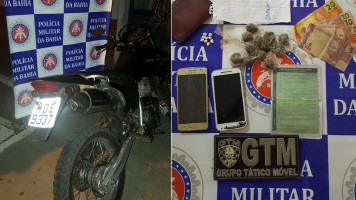 Suspeito é encontrado com drogas e moto com lacre rompido em Paulo Afonso