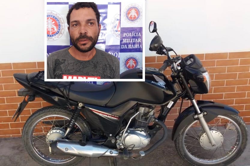 PM prende suspeito e recupera moto roubada na rodoviária de Paulo Afonso