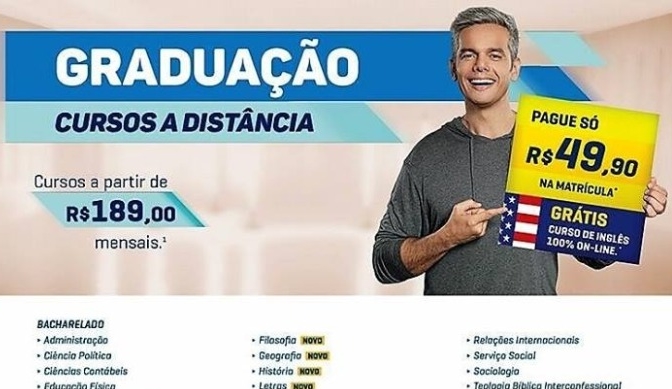 A Uninter Paulo Afonso está com inscrições abertas para cursos de Graduação e Pós EAD; são dezenas de opções!