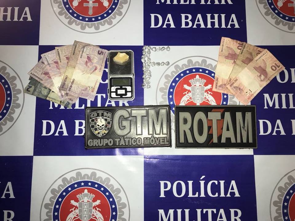 PM prende suspeito de comercializar crack no BTN III em Paulo Afonso