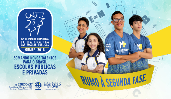 Colégio Monteiro Lobato parabeniza alunos classificados para a segunda fase da OBMEP