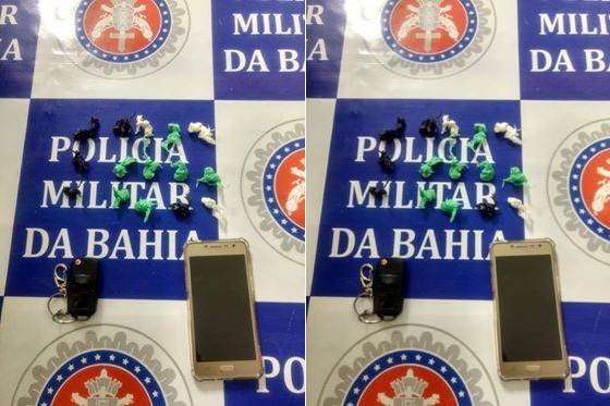 Motorista abandona Golf com 15 pedras de crack após aproximação da polícia em Paulo Afonso