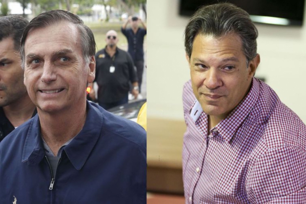 CNT/MDA: Bolsonaro tem 57%; Haddad, 43%