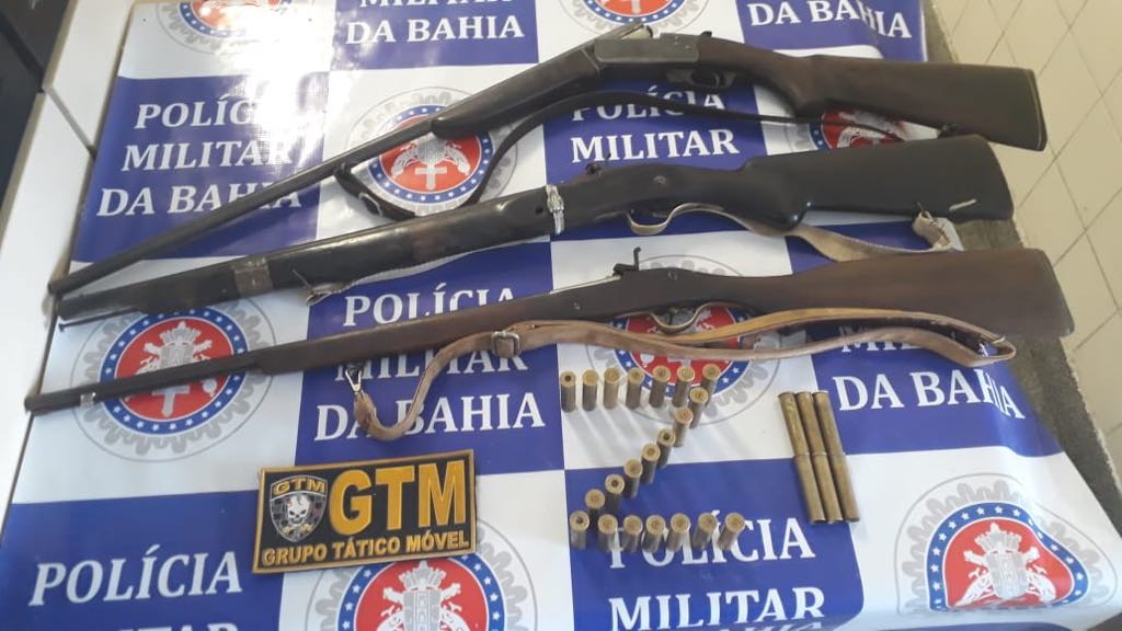 Apreendidas armas de fogo na zona rural de Paulo Afonso