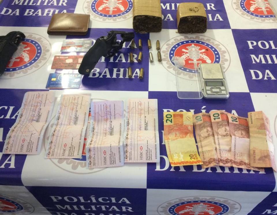 Paulo Afonso: Jovem é preso com tabletes de maconha e revólver 38 no Bairro Siriema