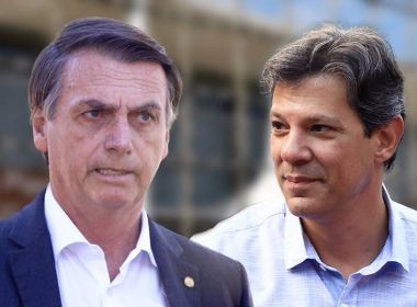 Bolsonaro e Haddad devem disputar segundo turno, diz Ibope