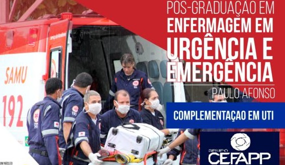 Grupo CEFAPP Paulo Afonso: Pós em Urgência e Emergência & UTI (Inscrições Abertas)