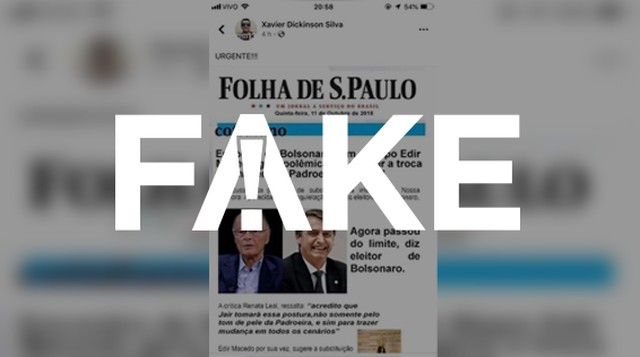 É #FAKE que Bolsonaro sugeriu troca da imagem de Nossa Senhora