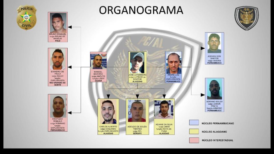 PC divulga fotos e funções dos 11 assaltantes mortos em confronto com a polícia; pauloafonsino era líder