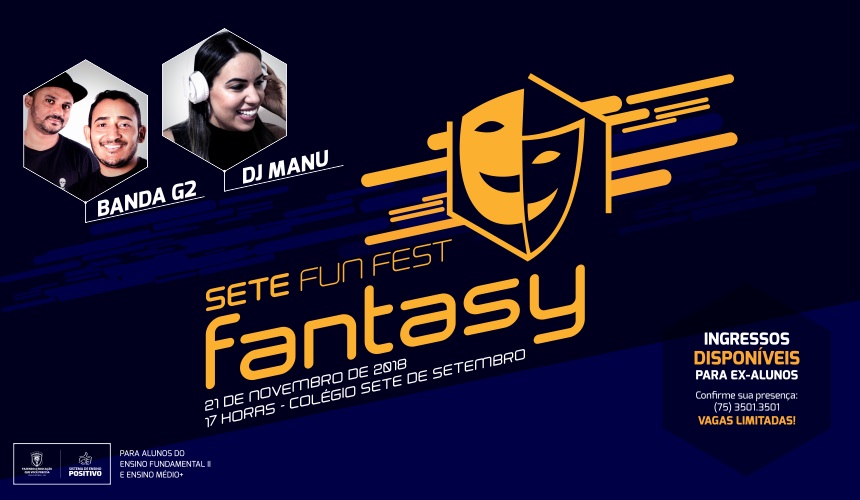 Festa à fantasia do Colégio Sete tem ingressos disponíveis para ex-alunos