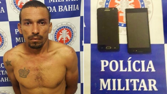 PM identifica autores de roubo de celulares, receptador e recupera aparelhos em Paulo Afonso