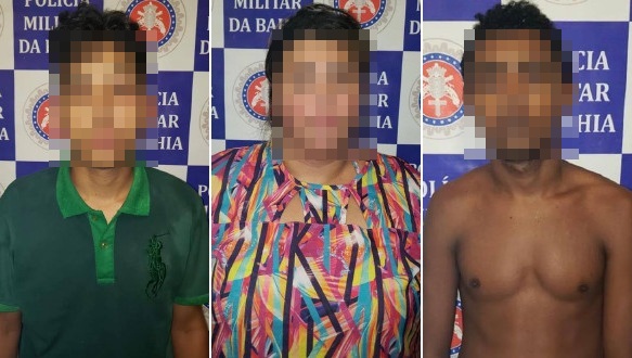 Trio é preso por comercialização de drogas na rua ‘Da Paz’, centro de Paulo Afonso