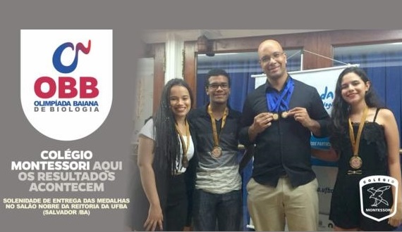 Colégio Montessori se destaca na Olimpíada Baiana de Biologia