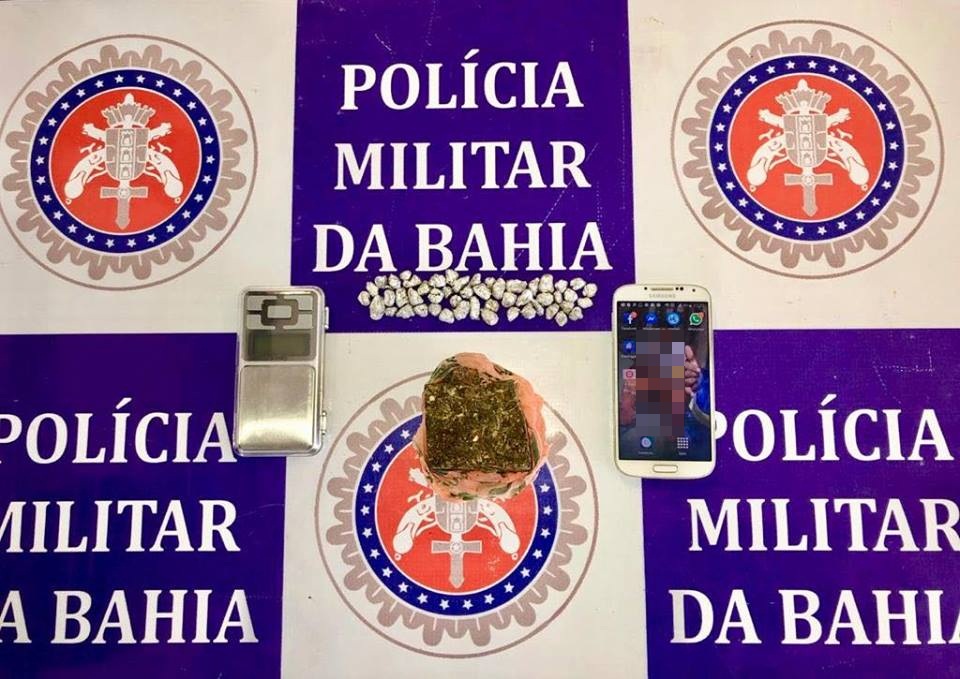 Menor é detido com 50 pedras de crack e um tablete de maconha em Paulo Afonso
