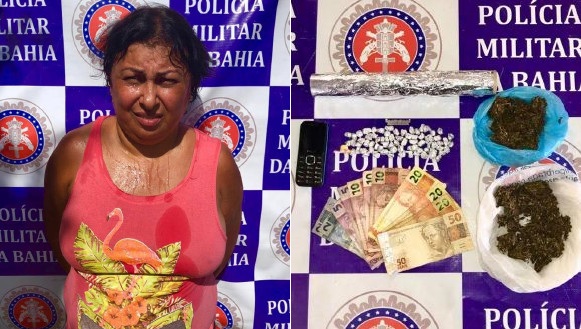 Mulher é presa com 75 pedras de crack no centro de Paulo Afonso