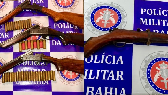 Policiais apreendem quatro armas de fogo em Paulo Afonso