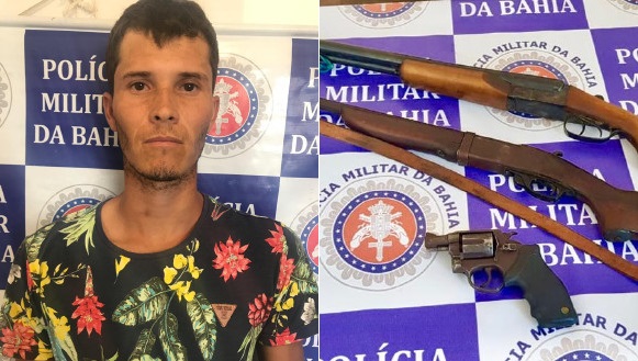 Policiais prendem homicida em Paulo Afonso e apreendem armas em Abaré